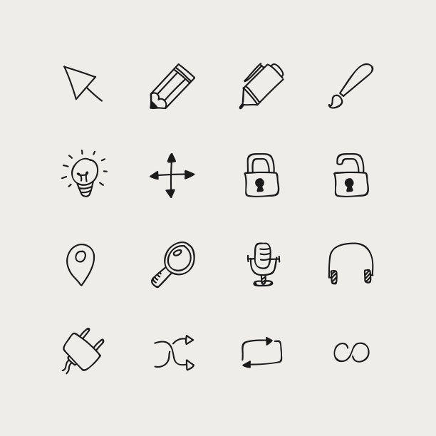 涂鸦的图标素材图片