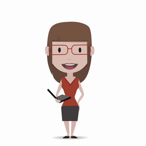 拿着电脑的女商人图片下载