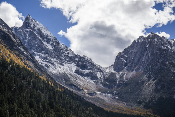 雪山景图片素材ID：154034848