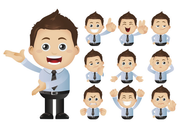 可爱的套装-套装的商人图片下载