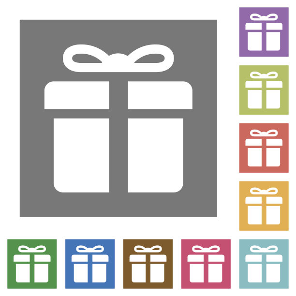 礼物平图标图片下载