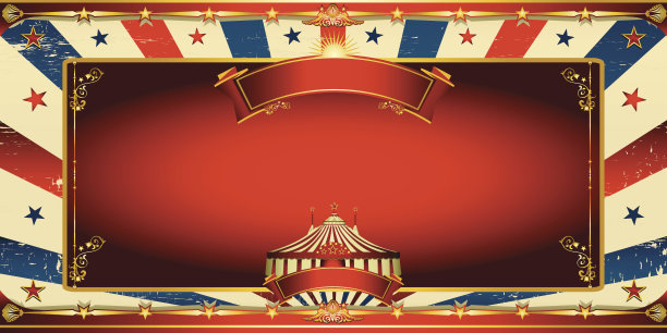 不错的老式马戏团贺卡图片下载