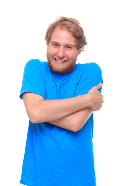 一个滑稽的大胡子男人的肖像图片下载