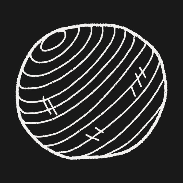 瑜伽球涂鸦图片下载