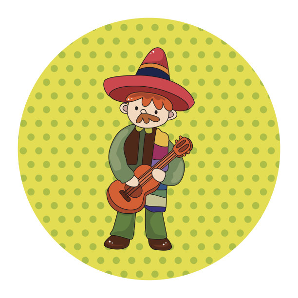 墨西哥的主题元素图片下载