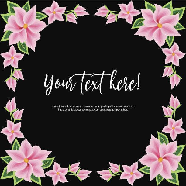 花框架-墨西哥刺绣风格图片下载