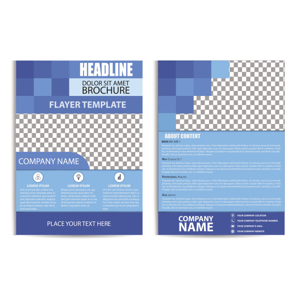 宣传册设计，传单模板图片下载