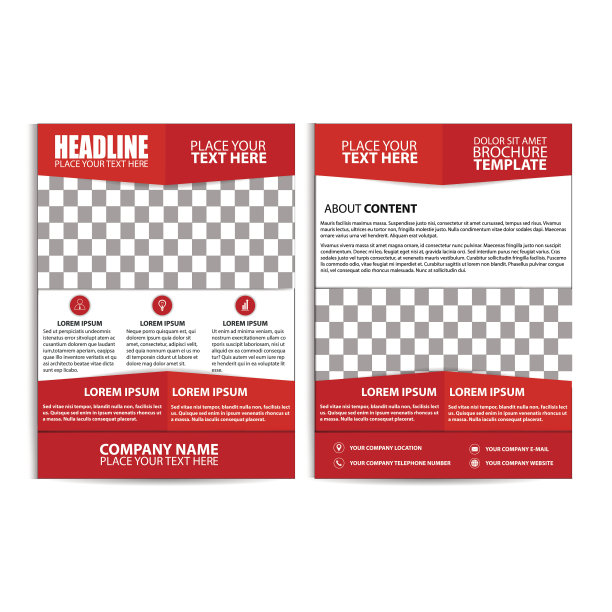 宣传册设计，传单模板图片下载