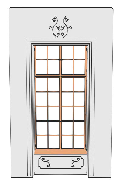 巴洛克风格的窗口图片下载