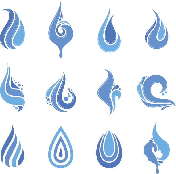 水滴，图标和设计元素图片下载
