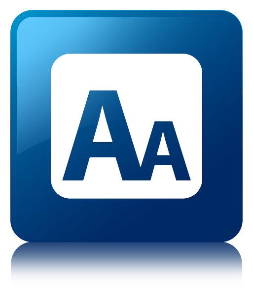 字体大小方框图标蓝色方框按钮图片下载