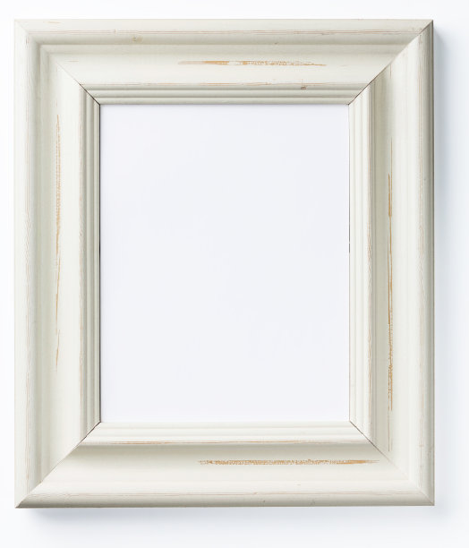 复古白色框架图片下载