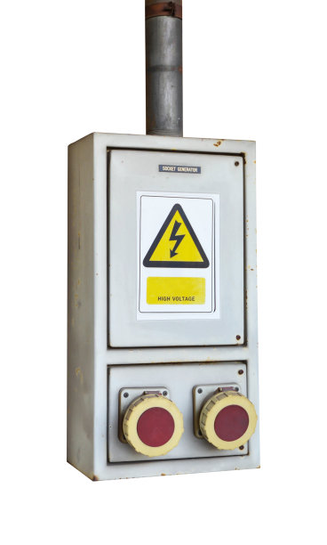 电源盒插座，隔离白色背景图片下载