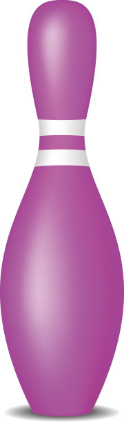 带有白色条纹的粉色保龄球瓶图片下载