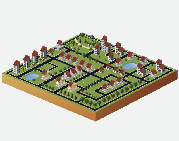 村子里的房子图片下载