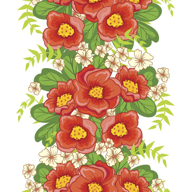 无缝的花卉装饰图片下载