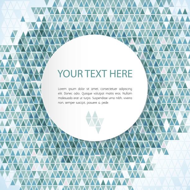 抽象背景与彩色蓝色三角形和复制空间图片下载