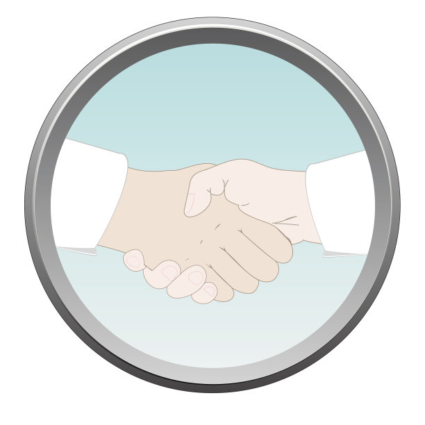 握手信号。向量图片下载