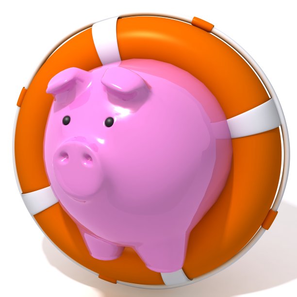 有救生圈的储蓄罐图片下载