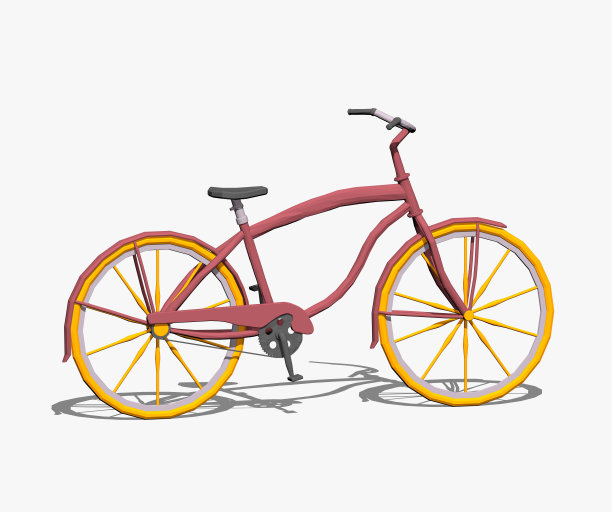 卡通的自行车图片下载