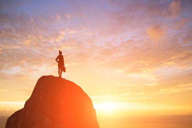 轮廓的女商人图片下载