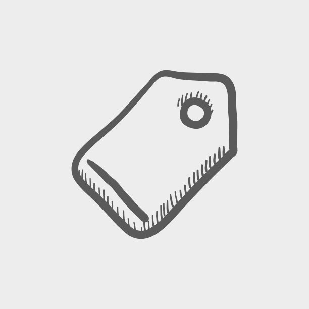 空白标签素描图标图片下载