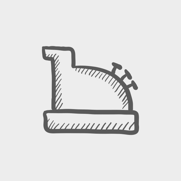 古董收银机草图图标图片下载