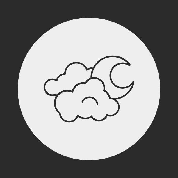天气线条图标图片下载