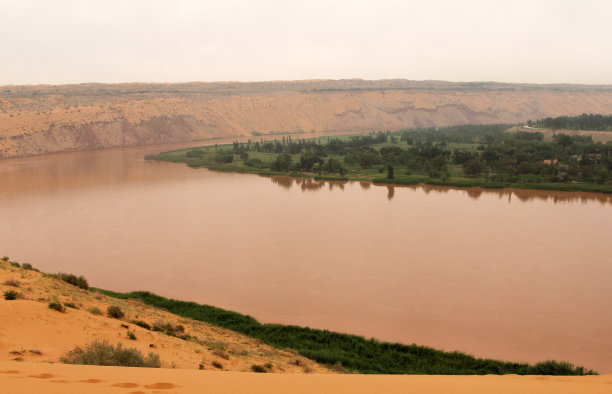 黄河——沙坡头风景名胜区，中国宁夏素材图片