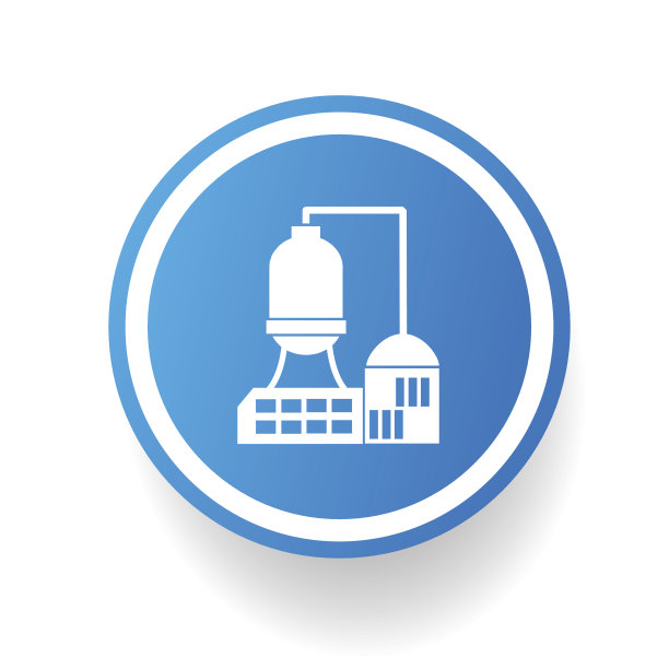工业上蓝色按钮，干净向量图片下载