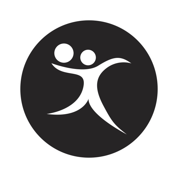 排球运动员剪影图标图片下载