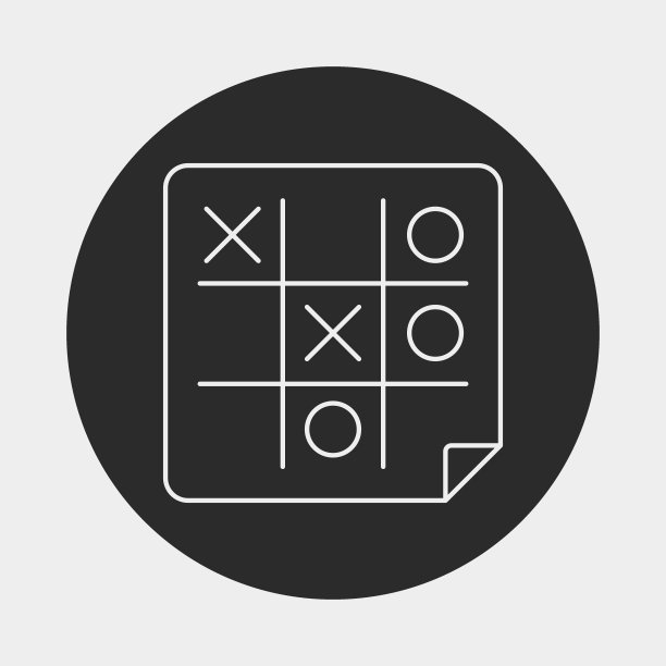井字棋线性图标图片下载