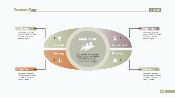 四点策略幻灯片模板图片下载