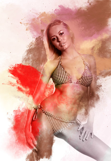 穿着比基尼的美女图片下载