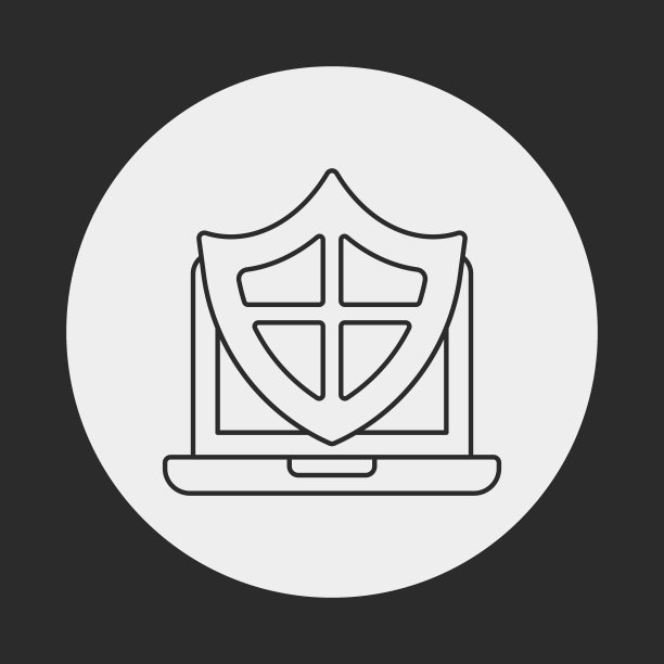 电脑线条图标图片下载