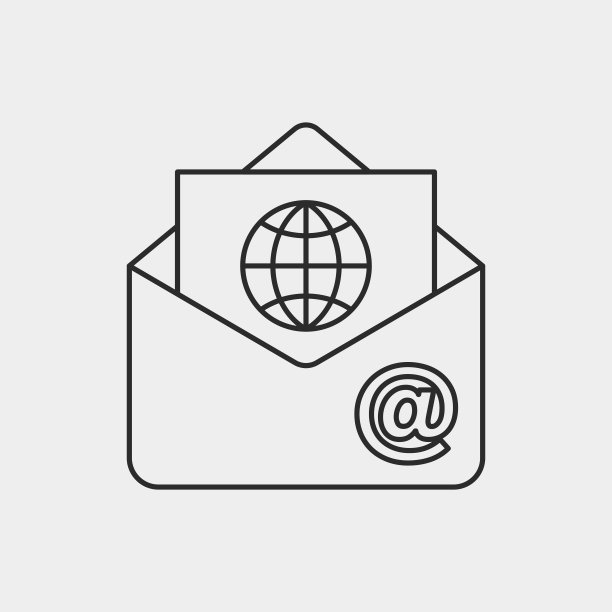 办公邮件线性图标图片下载