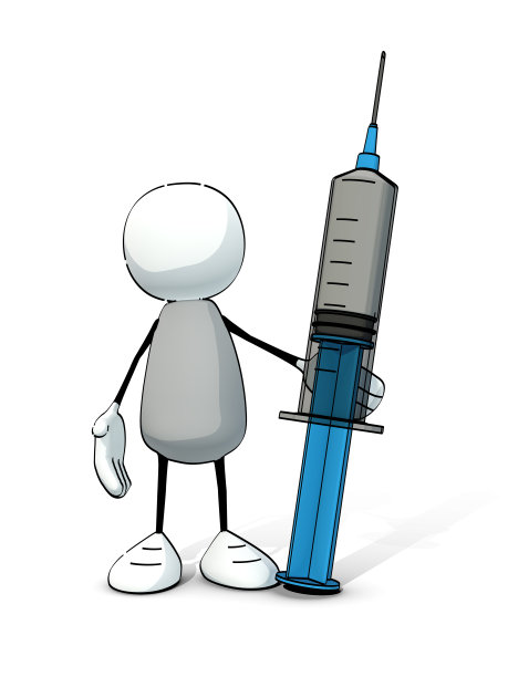 拿着注射器的小不点图片下载