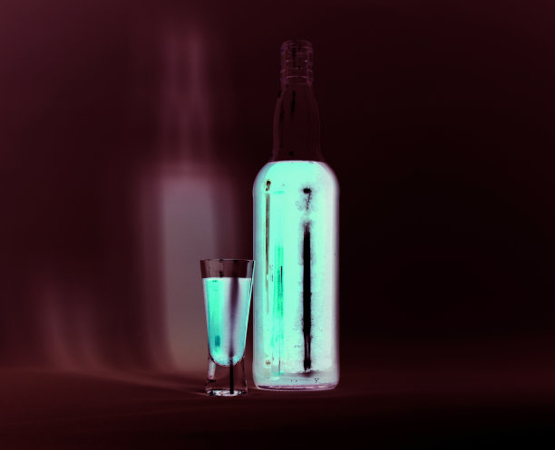 磷光玻璃和瓶子图片下载