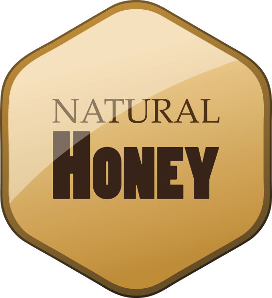 蜂蜜贴纸矢量插图。图片下载