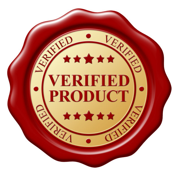 红色腊印与文字验证主题在白色背景图片下载