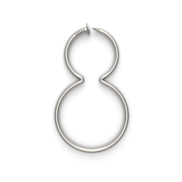 第八，用钉子做成的字母。图片下载