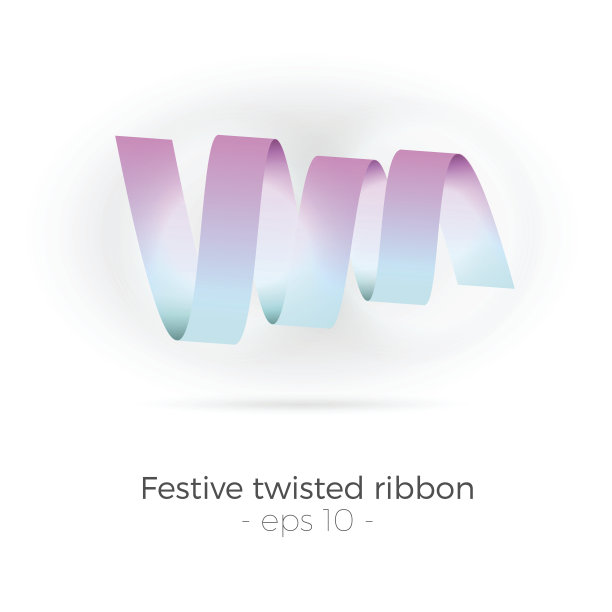 扭曲的丝带向量图片下载