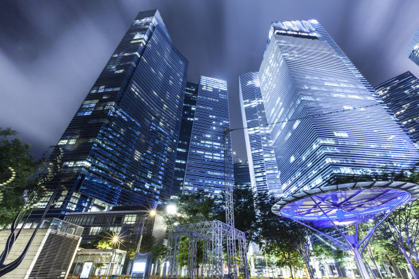 新加坡的夜景图片下载