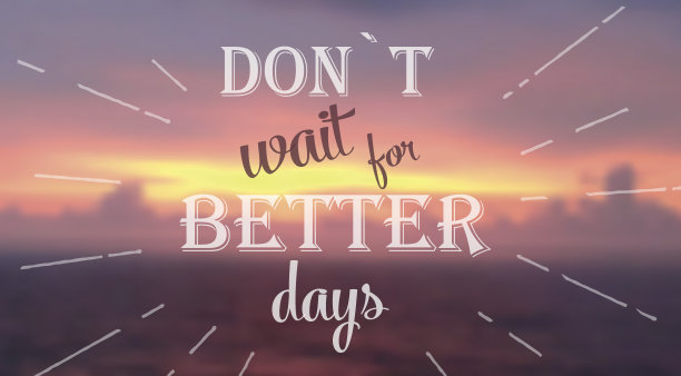 带有模糊日落和标志的横幅或海报。图片下载