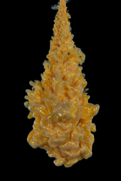 金色的丙烯酸涂料。图片下载