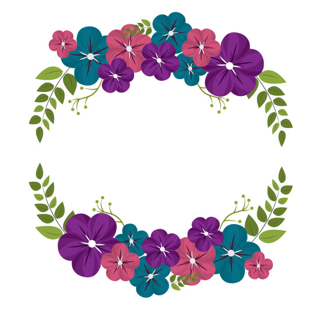 圆花装饰设计图片下载