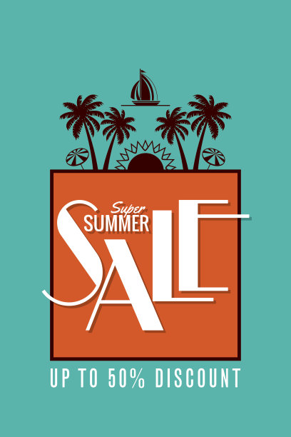 夏季促销设计模板图片下载