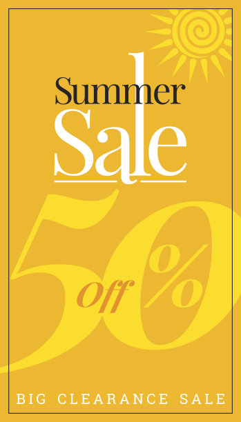 夏季促销设计模板素材图片