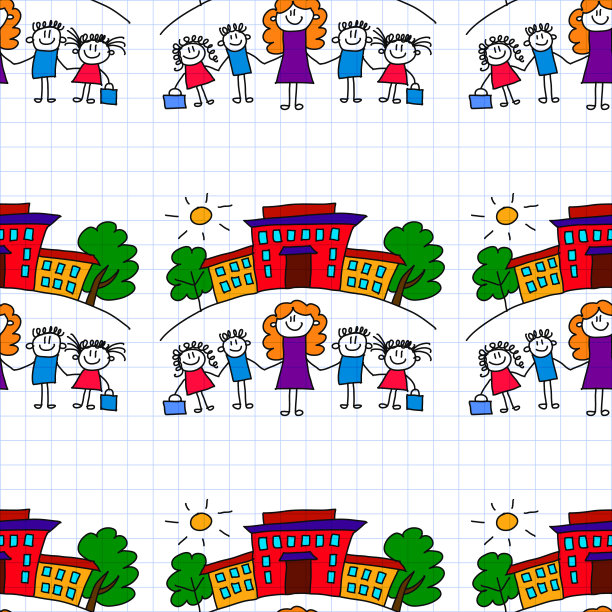 无缝的彩色图案图片下载