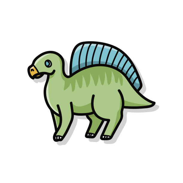 恐龙涂鸦素材图片